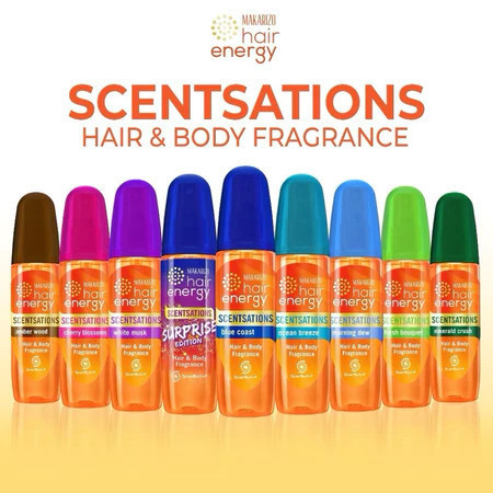 Home makarizo hair energy scentsations hair fragrance 30ml and 100ml/parfum rambut