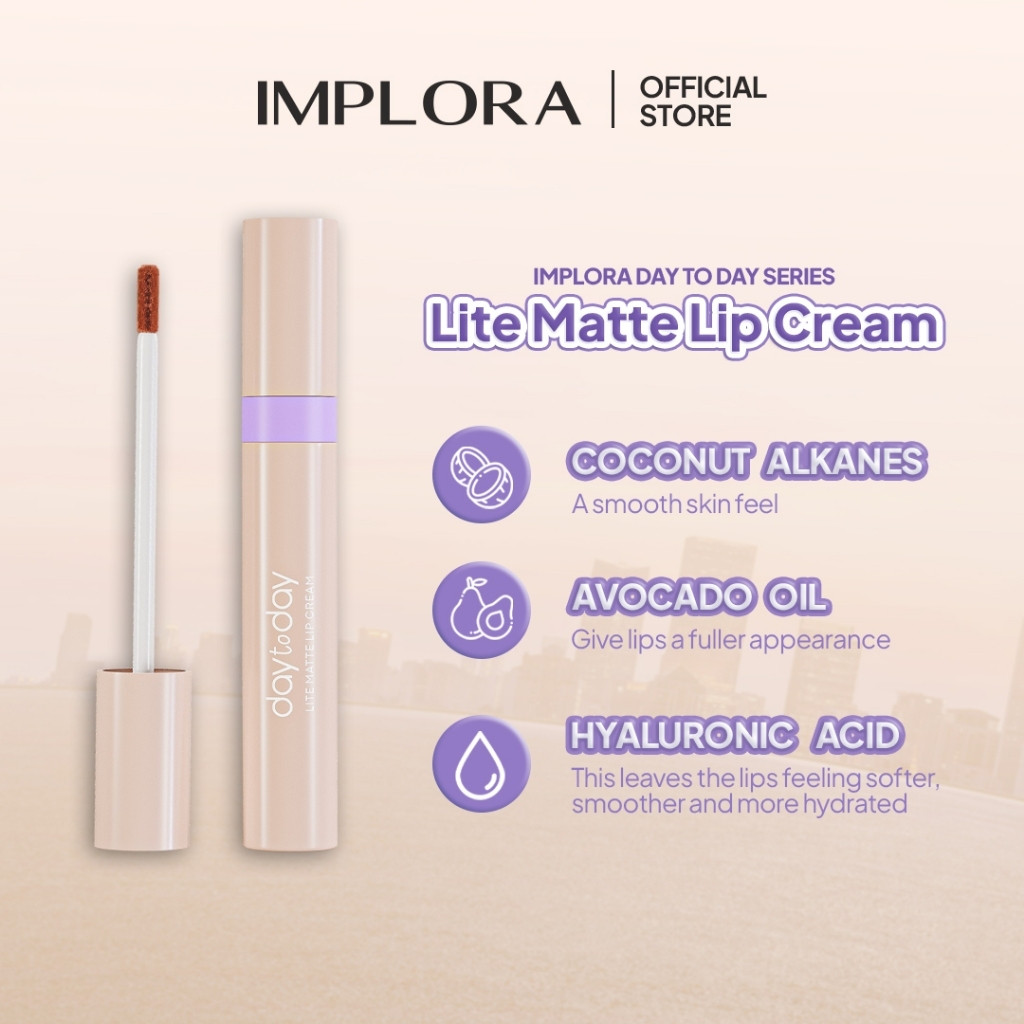 Home implora day to day lite matte lip cream/lipstick