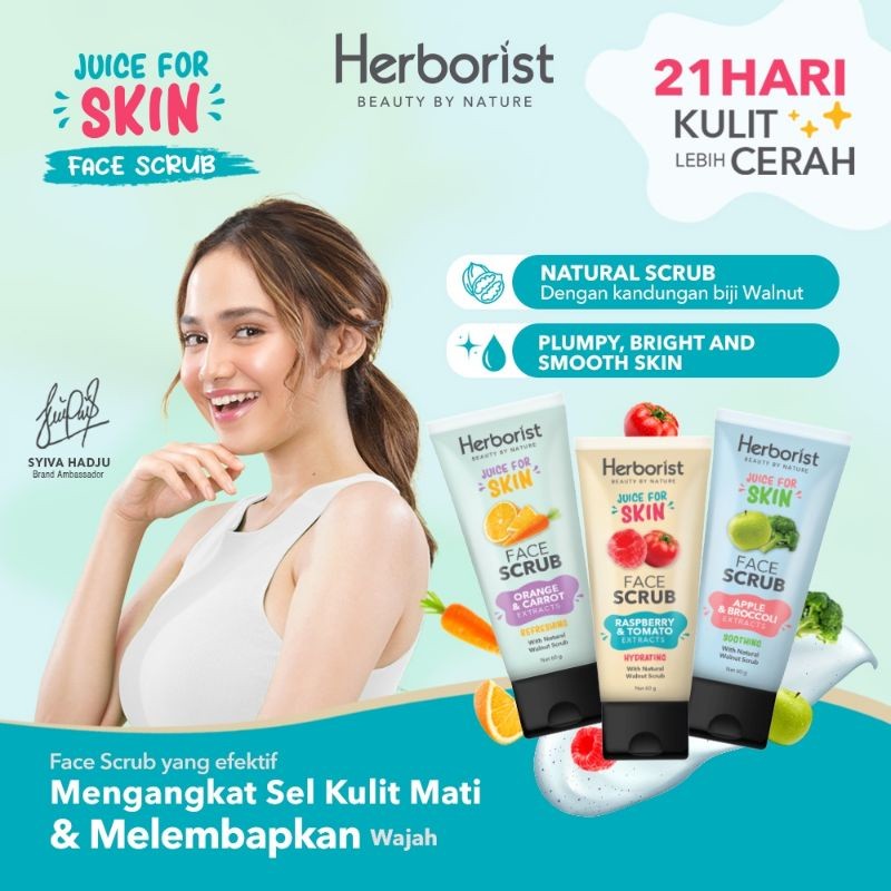 herborist juice for skin face scrub 60ml herborist juice for skin face scrub 60ml