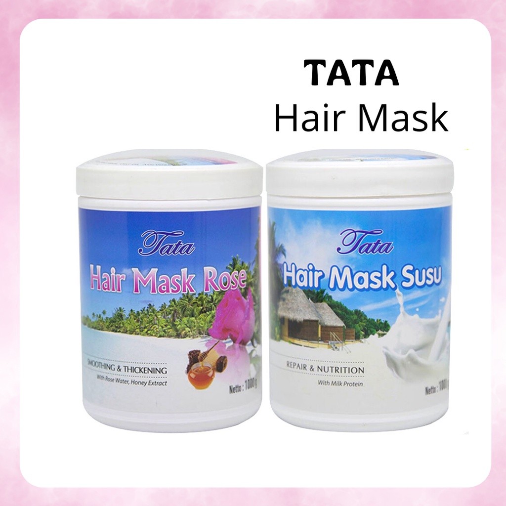 tata hair mask & hair spa glowing keratin rambut 400gr & 1000gr tata hair mask & hair spa glowing keratin rambut 400gr & 1000gr