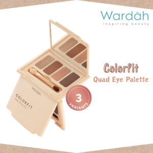 wardah colorfit quad eye palette eyeshadow 4in1