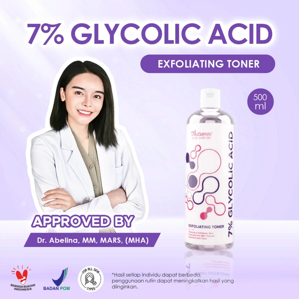 autumn 7% glycolic acid exfoliating toner 500ml autumn 7% glycolic acid exfoliating toner 500ml