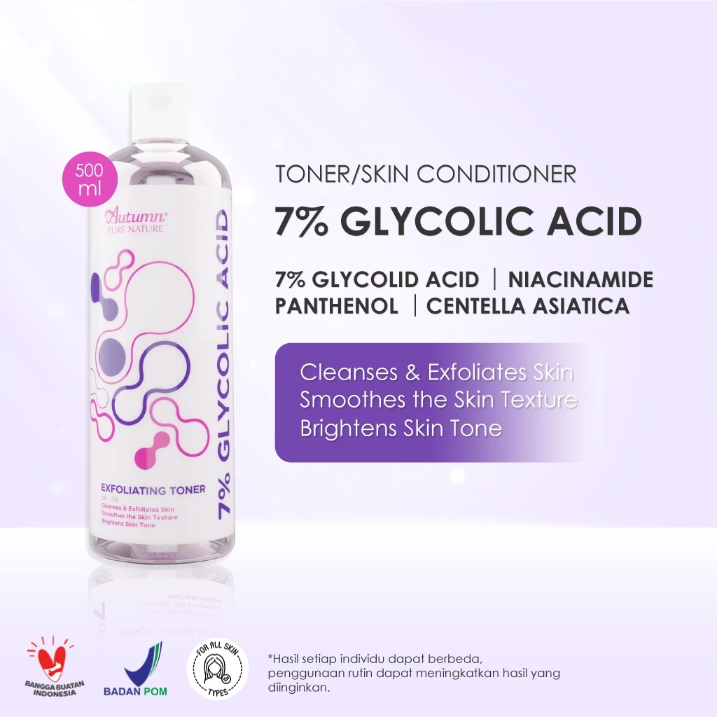 autumn 7% glycolic acid exfoliating toner 500ml autumn 7% glycolic acid exfoliating toner 500ml