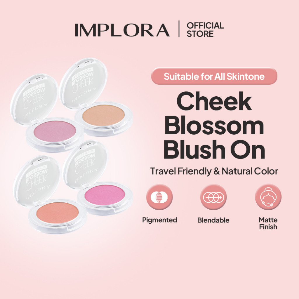 implora cheek blossom blush on 3.5g/perona pipi implora cheek blossom blush on 3.5g/perona pipi