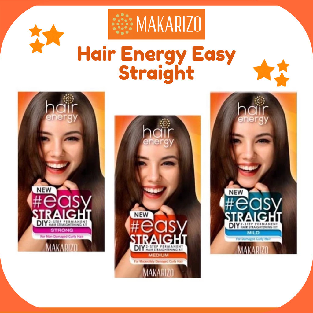 makarizo hair energy easy straight 80ml and 120ml/pelurus rambut makarizo hair energy easy straight 80ml and 120ml/pelurus rambut