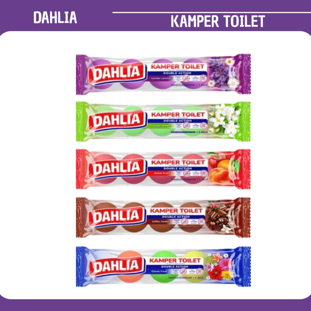 dahlia kamper toilet 5pcs 200g/pengharum kamar mandi dahlia kamper toilet 5pcs 200g/pengharum kamar mandi