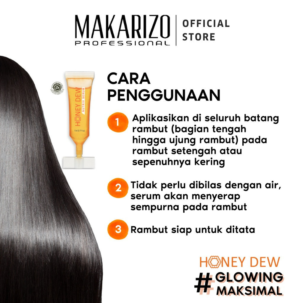 makarizo professional honey dew nutriv serum 5x5ml/serum rambut makarizo professional honey dew nutriv serum 5x5ml/serum rambut