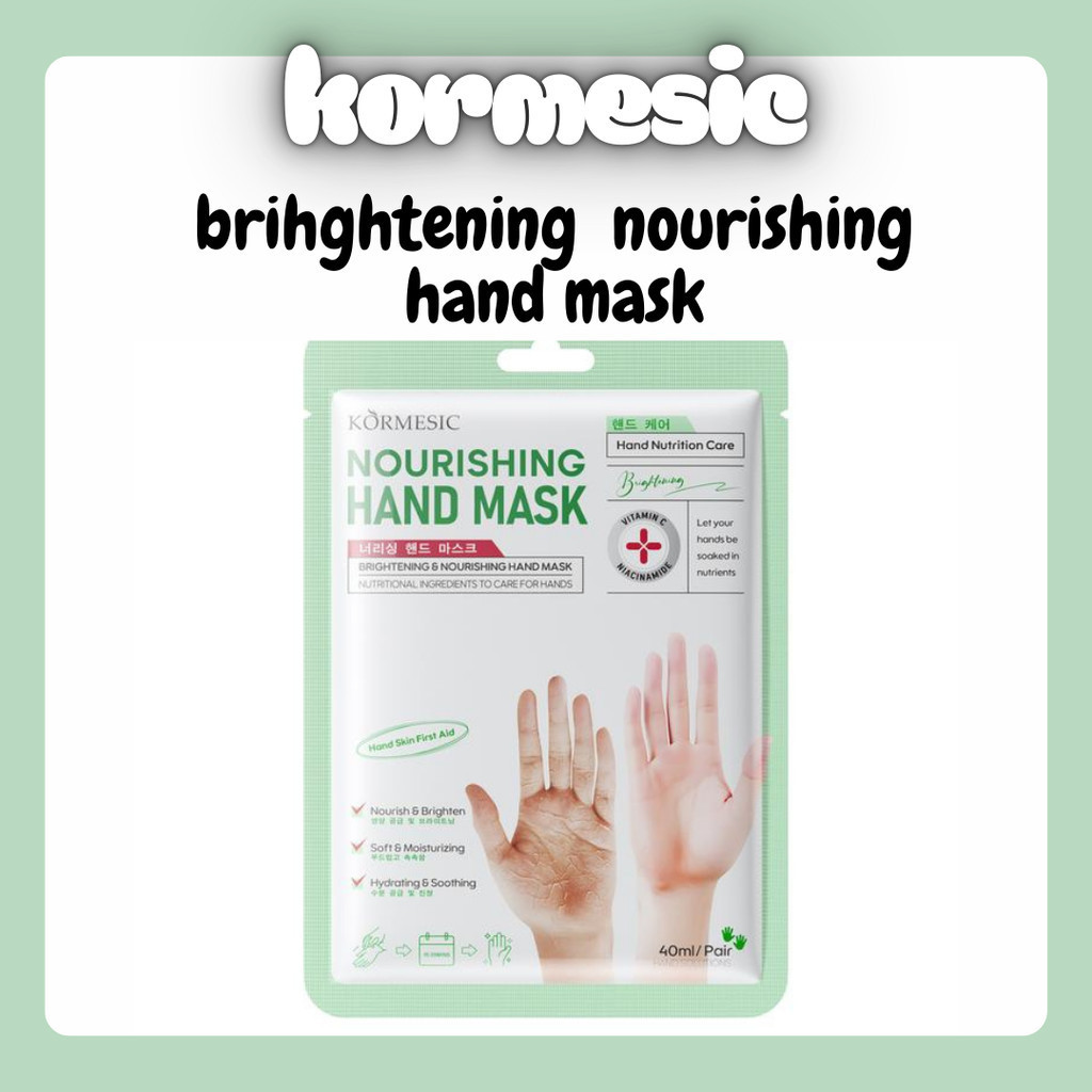 kormesic brightening and nourishing hand mask/masker tangan kormesic brightening and nourishing hand mask/masker tangan