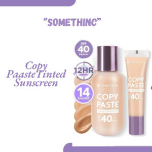 somethinc copy paste tinted sunscreen spf 40 pa++++/tabir surya