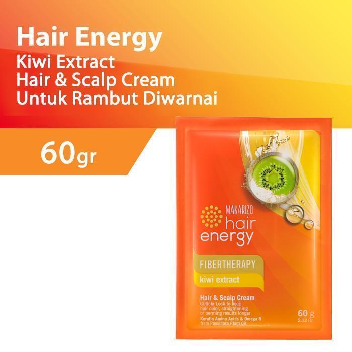 makarizo hair energy fibertherapy hair and scalp creambath 60gr/masker rambut makarizo hair energy fibertherapy hair and scalp creambath 60gr/masker rambut