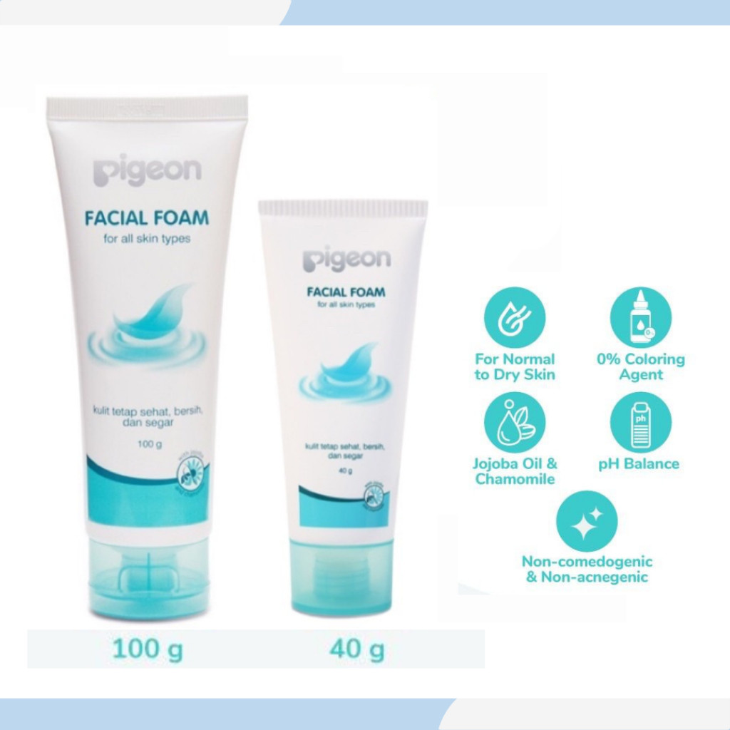 pigeon teens facial foam for all skin type 40ml & 100ml / pembersih wajah pigeon teens facial foam for all skin type 40ml & 100ml / pembersih wajah