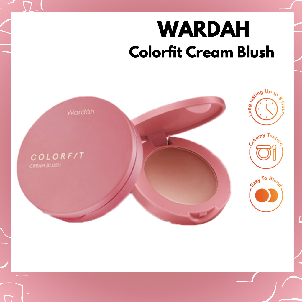 wardah colorfit cream blush | blush on wardah colorfit cream blush | blush on