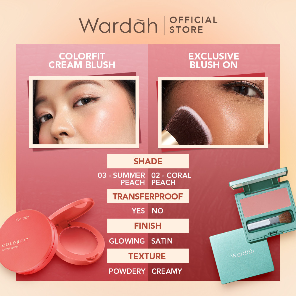wardah colorfit cream blush | blush on wardah colorfit cream blush | blush on