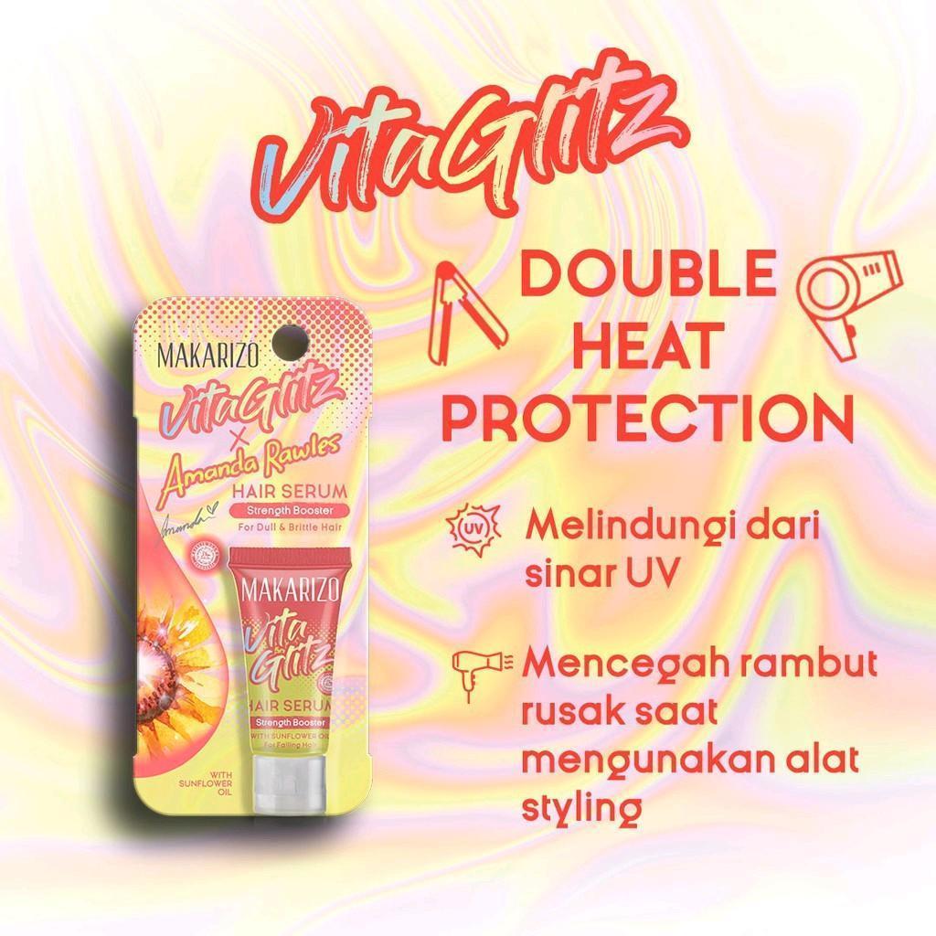 makarizo vitaglitz hair serum 8ml/serum rambut makarizo vitaglitz hair serum 8ml/serum rambut