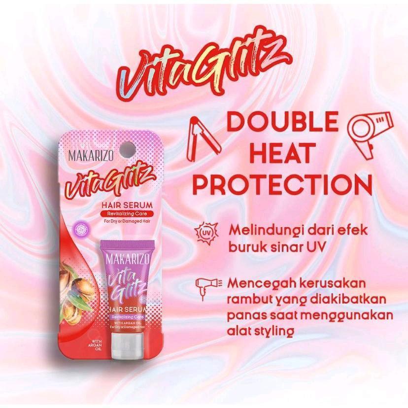 makarizo vitaglitz hair serum 8ml/serum rambut makarizo vitaglitz hair serum 8ml/serum rambut