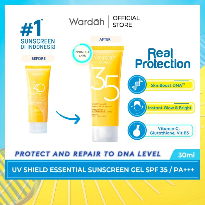 wardah uv shield aqua fresh essence spf 50 pa+++ 30ml | essential sunscreen gel spf 30 pa+++ 40ml wardah uv shield aqua fresh essence spf 50 pa+++ 30ml | essential sunscreen gel spf 30 pa+++ 40ml