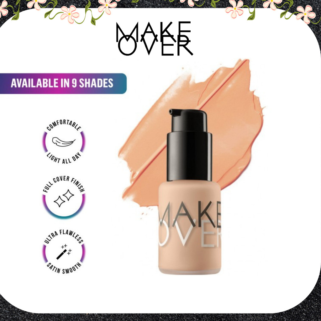 make over ultra cover liquid matte foundation 33ml make over ultra cover liquid matte foundation 33ml
