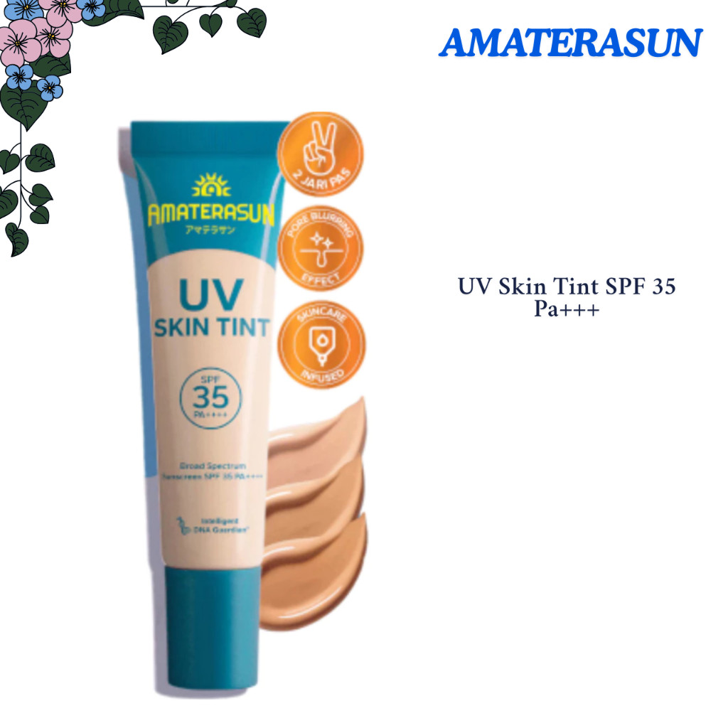 amaterasun uv skin tint spf 35 pa++++ 25g/alas bedak amaterasun uv skin tint spf 35 pa++++ 25g/alas bedak