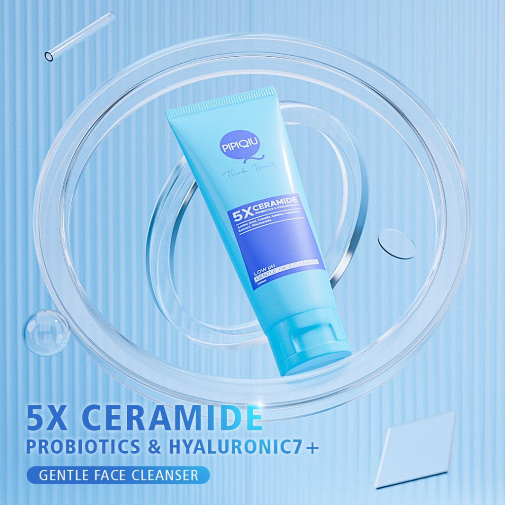 pipiqiu 5x ceramide low ph gentle face cleanser 100ml / pembersih muka pipiqiu 5x ceramide low ph gentle face cleanser 100ml / pembersih muka