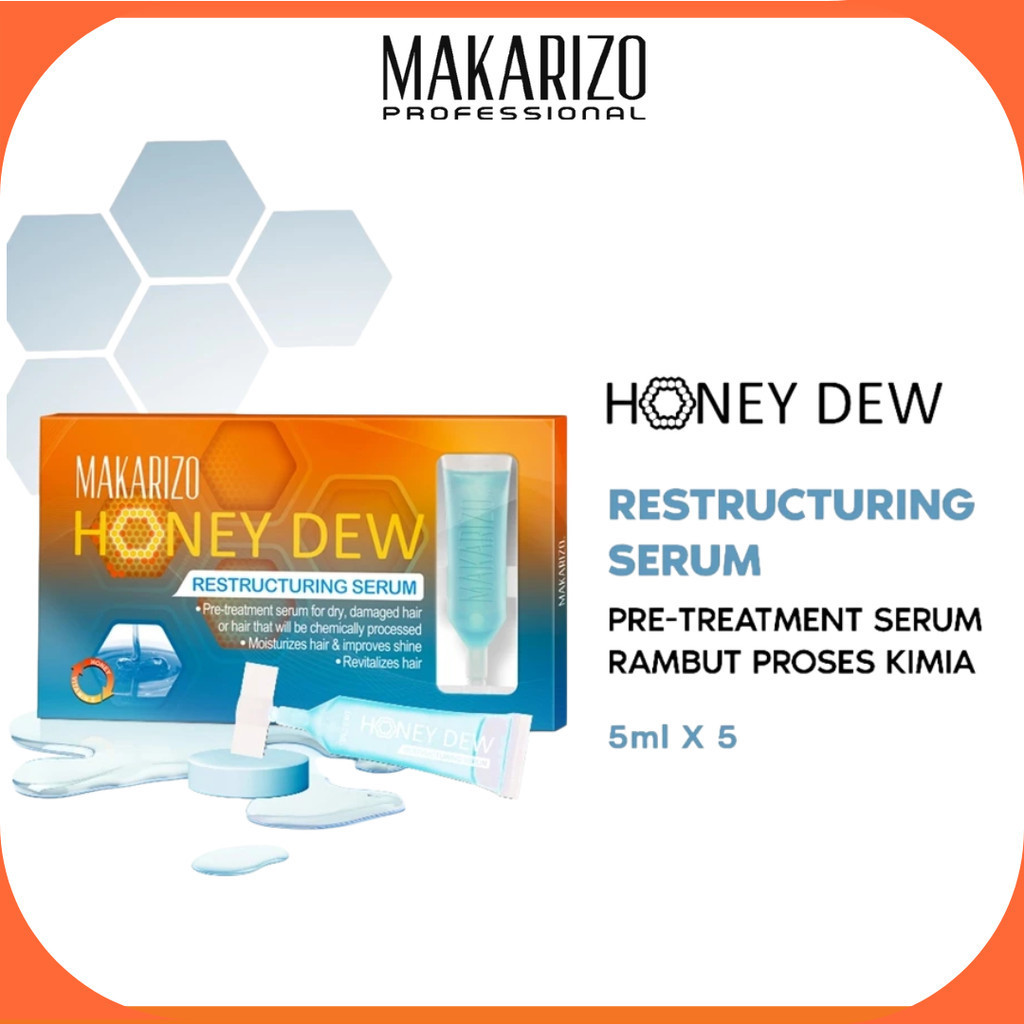 makarizo professional honey dew restructuring serum 5x5ml/serum rambut makarizo professional honey dew restructuring serum 5x5ml/serum rambut