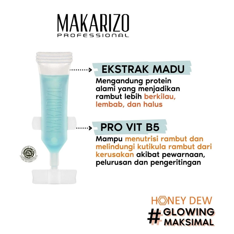makarizo professional honey dew restructuring serum 5x5ml/serum rambut makarizo professional honey dew restructuring serum 5x5ml/serum rambut