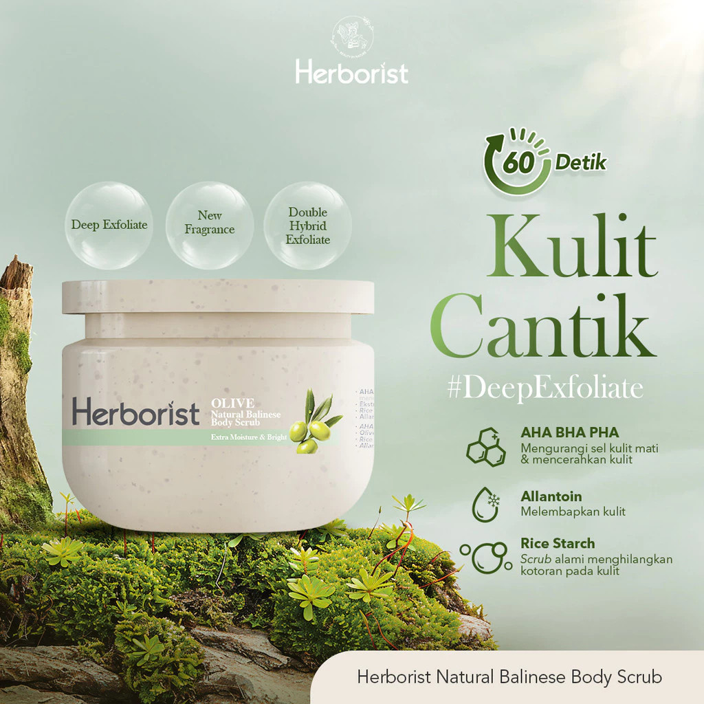herborist natural balinese body scrub 100g & 200g / lulur badan herborist natural balinese body scrub 100g & 200g / lulur badan