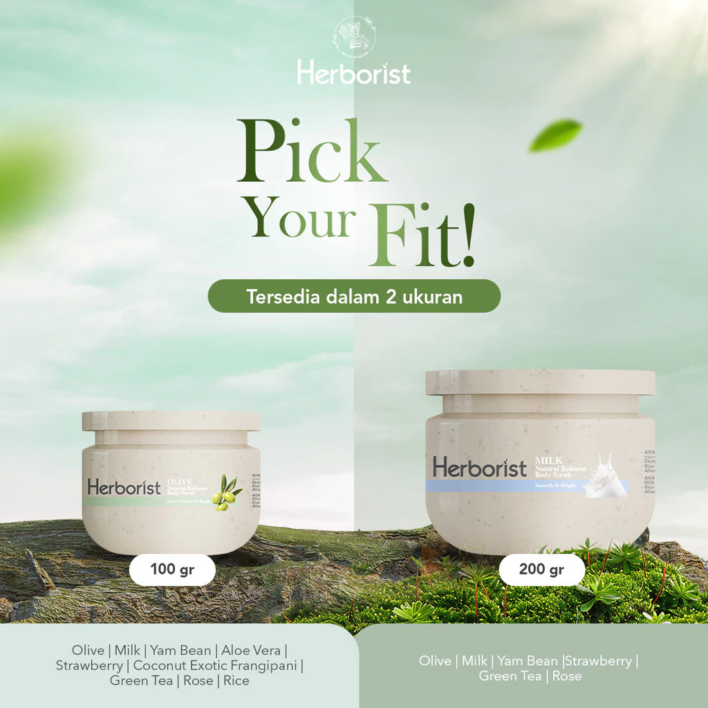 herborist natural balinese body scrub 100g & 200g / lulur badan herborist natural balinese body scrub 100g & 200g / lulur badan