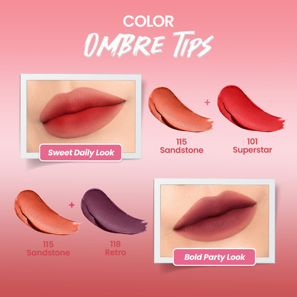 hanasui mattedorable lipstick 2g/lipstik/lip matte hanasui mattedorable lipstick 2g/lipstik/lip matte