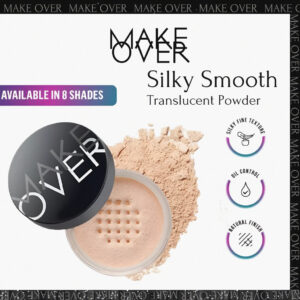 make over silky smooth translucent powder 35g | bedak tabur
