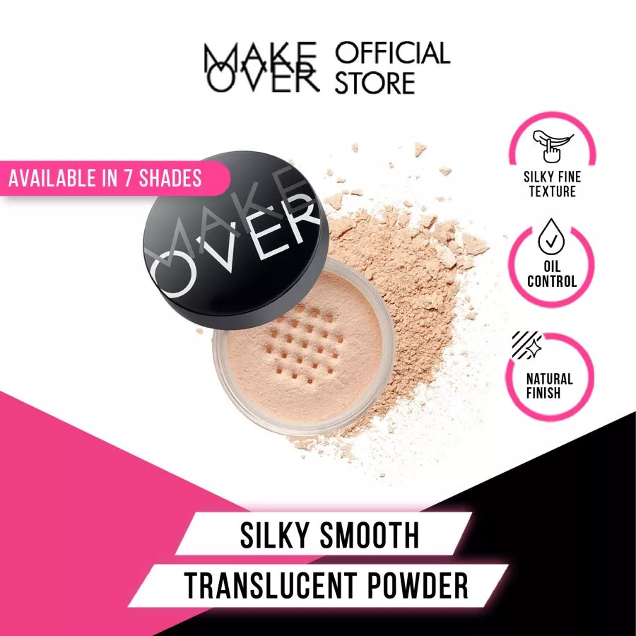 make over silky smooth translucent powder 35g | bedak tabur make over silky smooth translucent powder 35g | bedak tabur