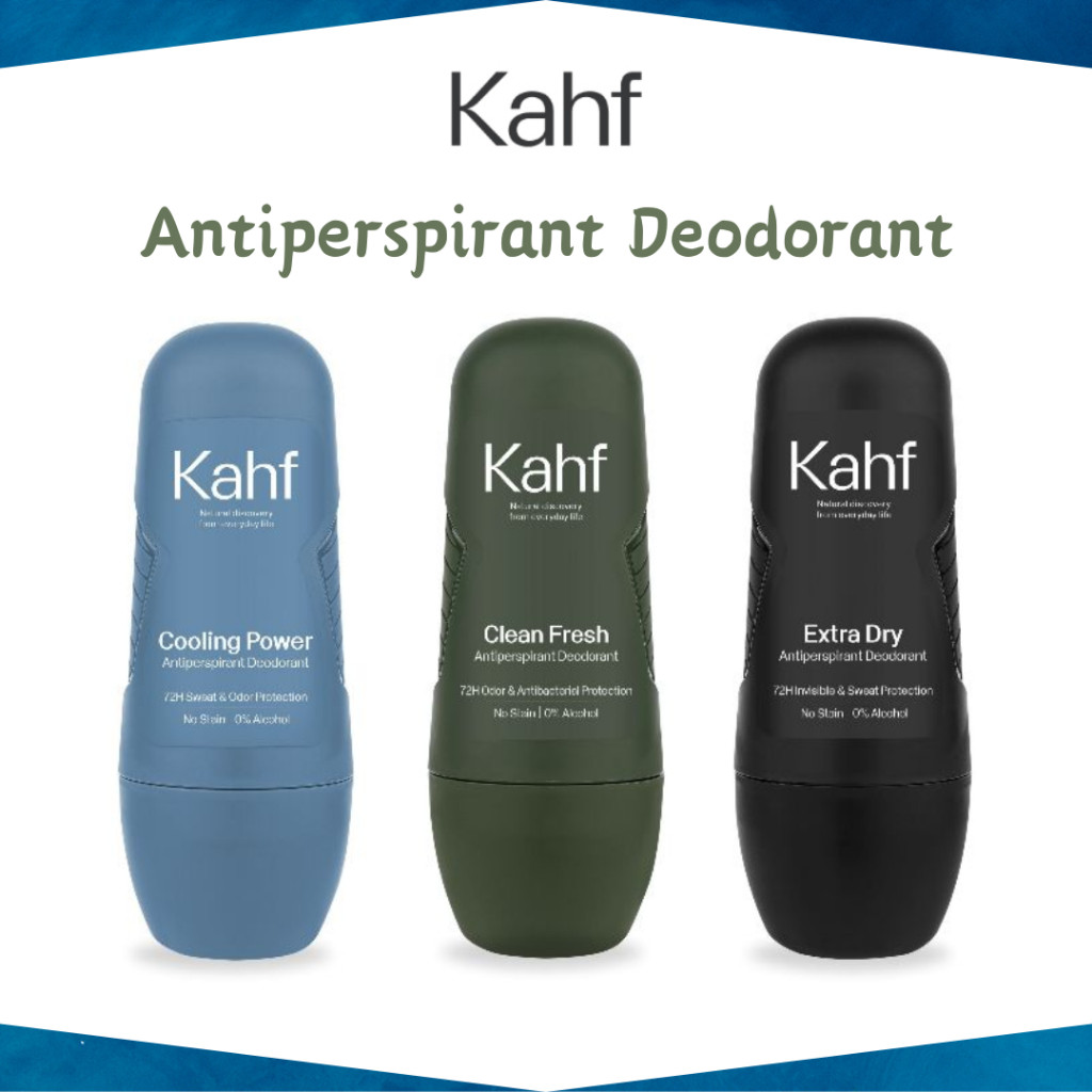 kahf antiperspirant deodorant roll on 45ml/clean fresh/cooling power/extra dry kahf antiperspirant deodorant roll on 45ml/clean fresh/cooling power/extra dry