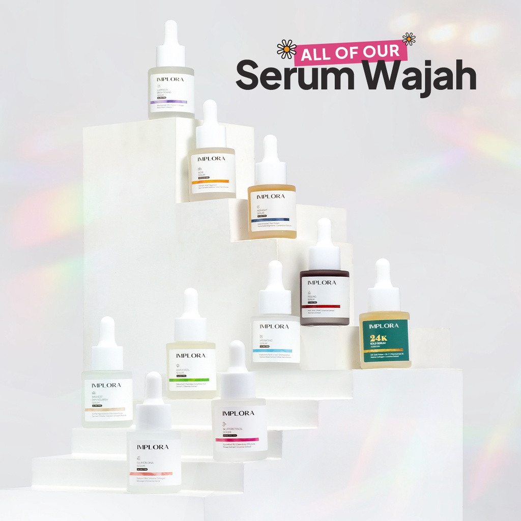 implora luminous brightening serum 20ml/serum wajah implora luminous brightening serum 20ml/serum wajah