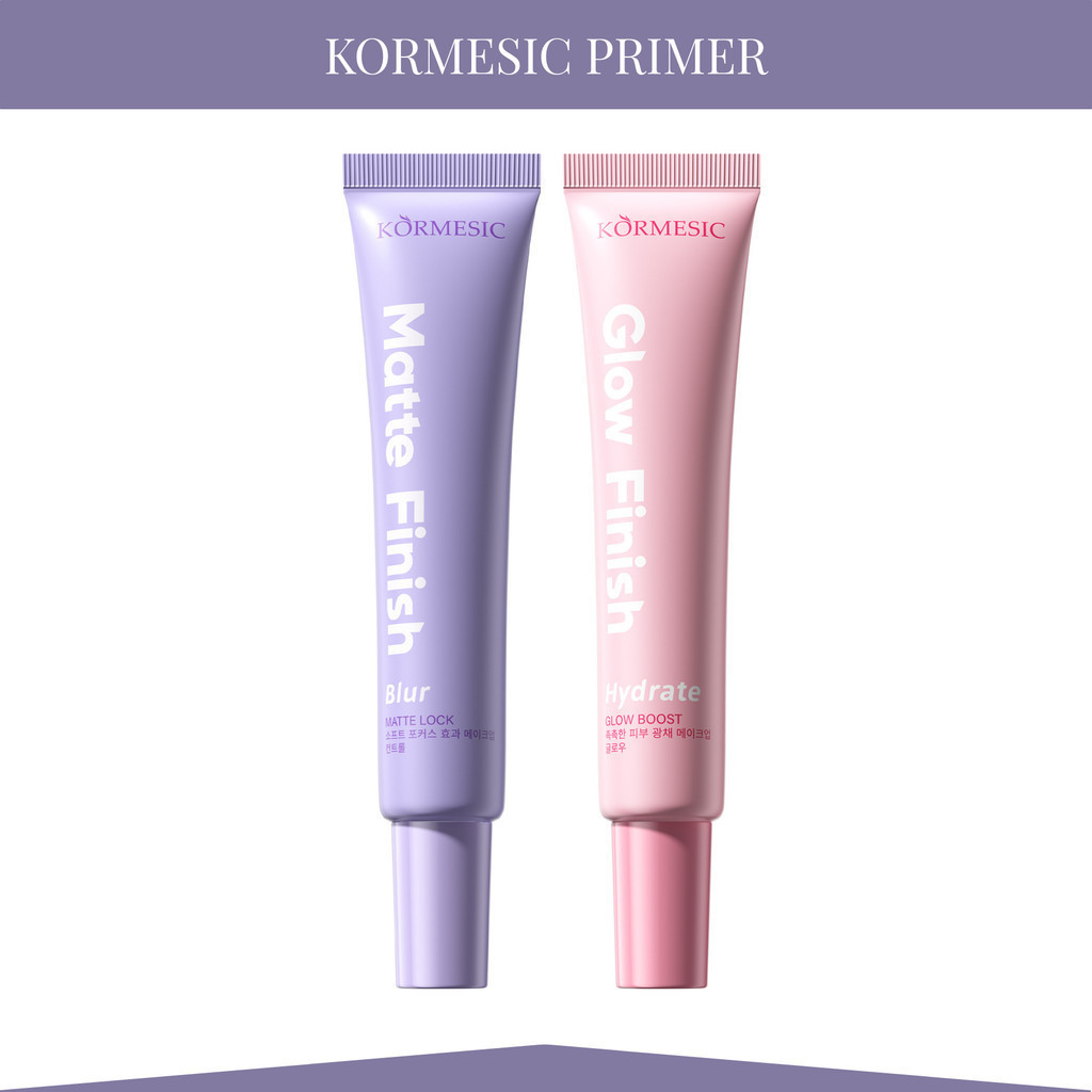 kormesic poreless matte primer and glow bright primer 30g/alas make up kormesic poreless matte primer and glow bright primer 30g/alas make up