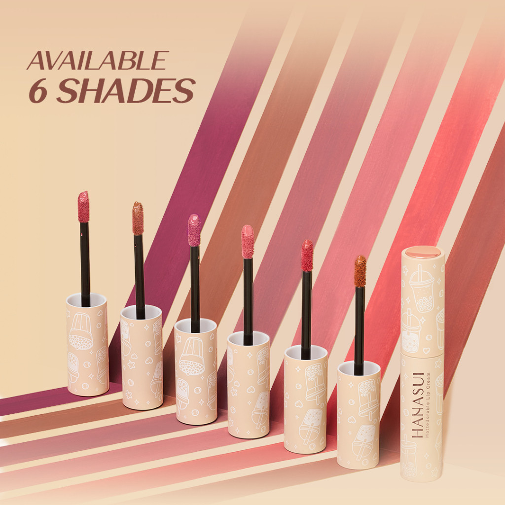 hanasui mattedorable lip cream boba edition 4g/lipstick/lip matte hanasui mattedorable lip cream boba edition 4g/lipstick/lip matte