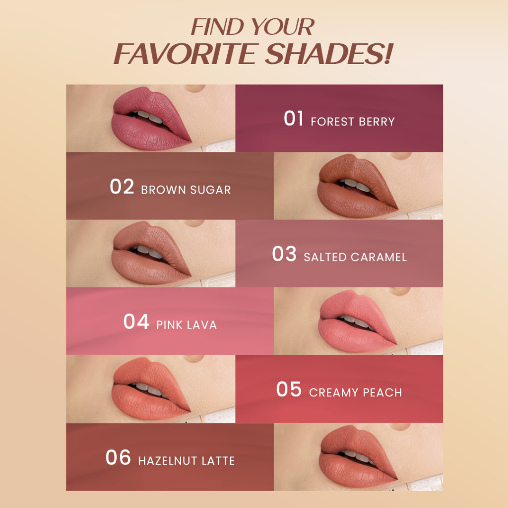 hanasui mattedorable lip cream boba edition 4g/lipstick/lip matte hanasui mattedorable lip cream boba edition 4g/lipstick/lip matte