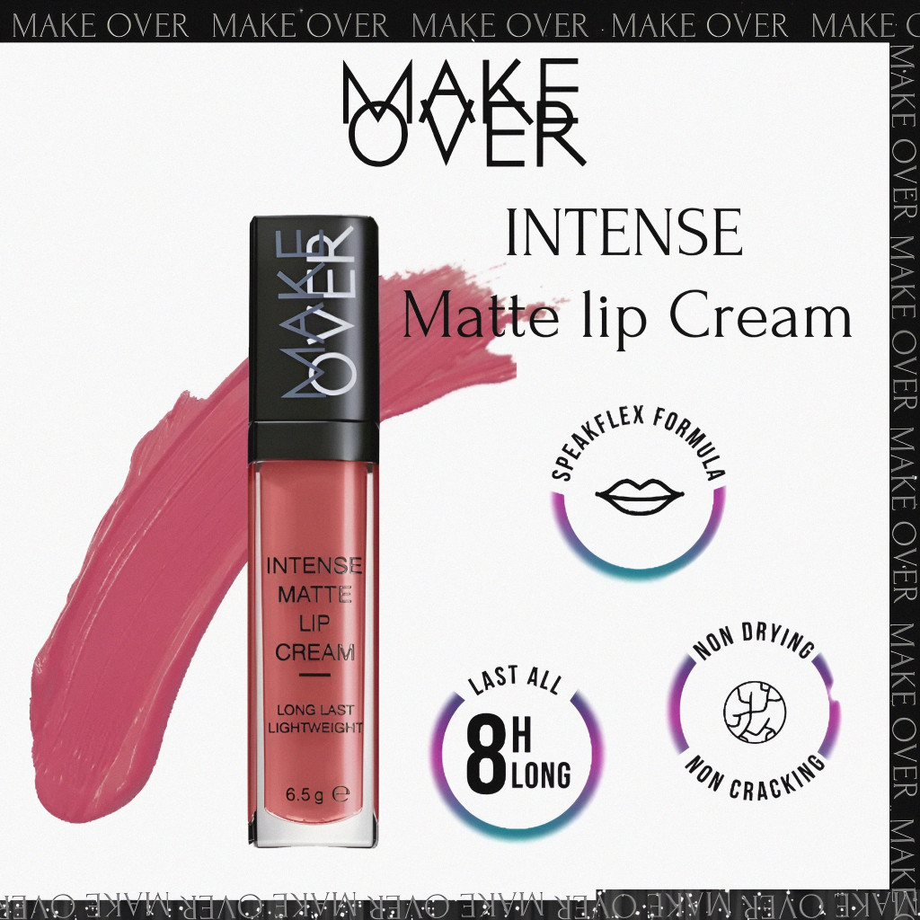 make over intense matte lip cream last 8 hours long 6.5g make over intense matte lip cream last 8 hours long 6.5g