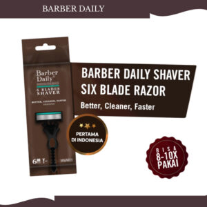 barber daily shaver six blade razor
