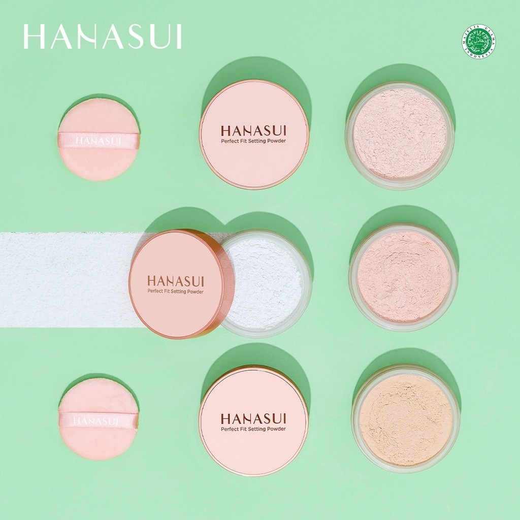 hanasui perfect fit setting powder 12g/bedak tabur hanasui perfect fit setting powder 12g/bedak tabur
