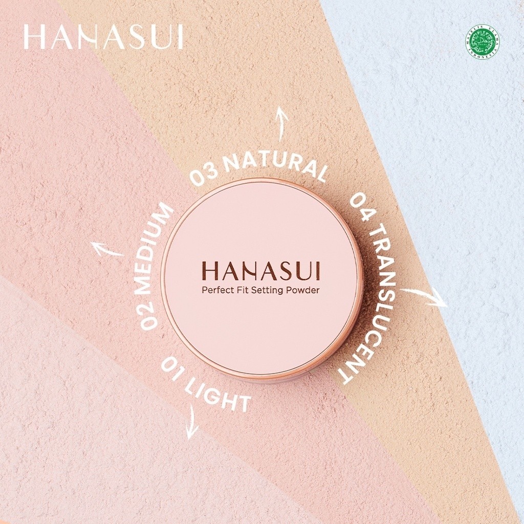hanasui perfect fit setting powder 12g/bedak tabur hanasui perfect fit setting powder 12g/bedak tabur