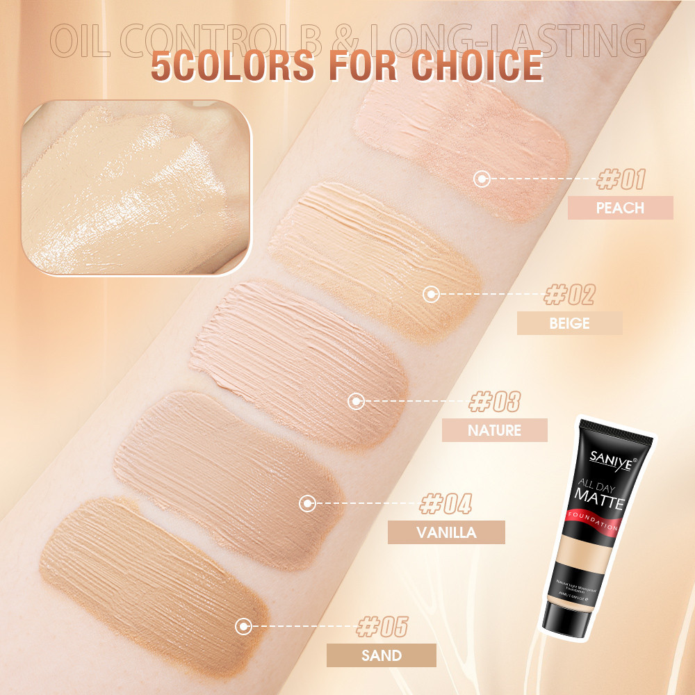 saniye all day matte foundation 30ml/alas bedak saniye all day matte foundation 30ml/alas bedak
