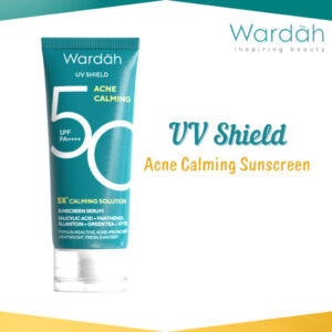 wardah uv shield acne calming sunscreen serum spf 50 pa++++ 40ml