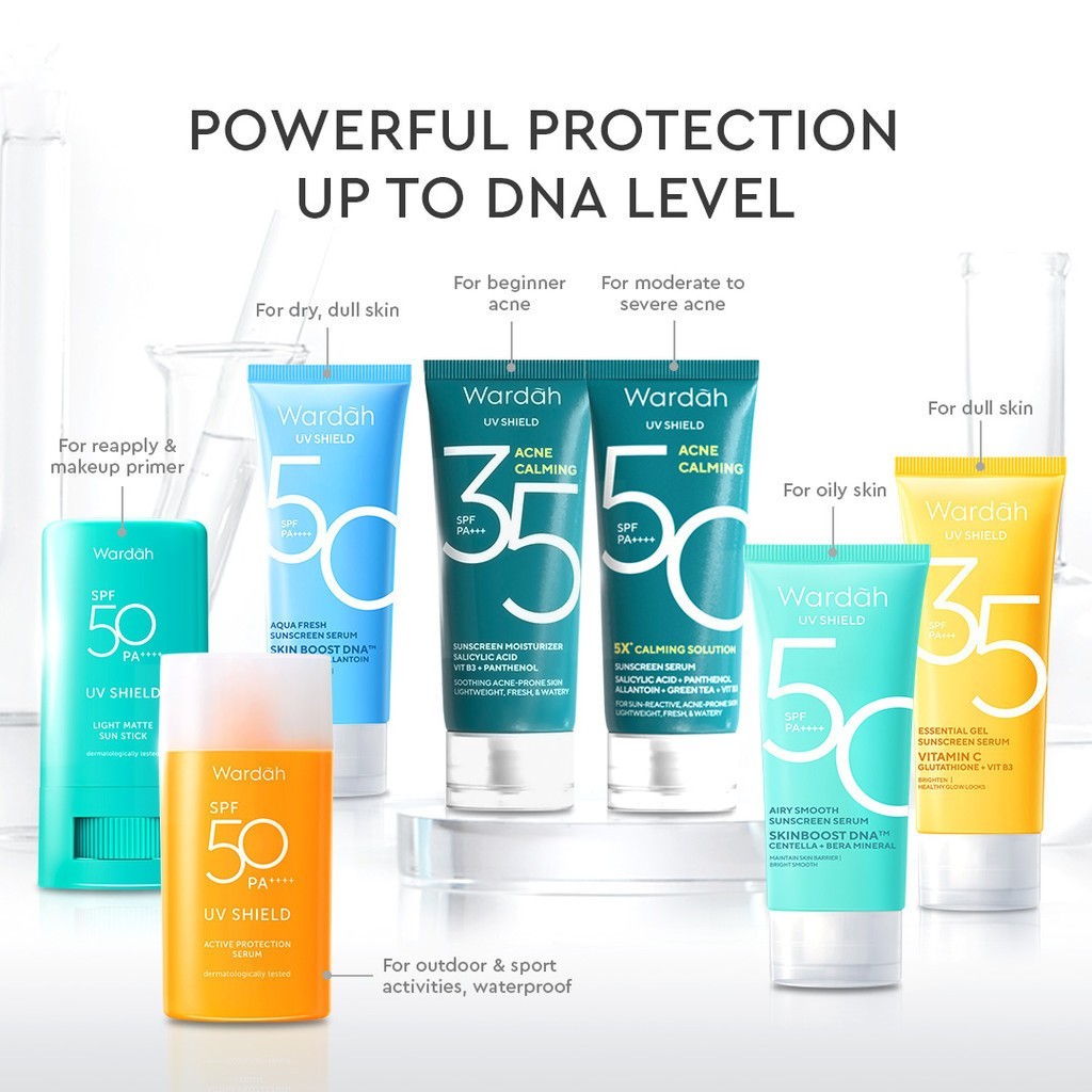 wardah uv shield acne calming sunscreen serum spf 50 pa++++ 40ml wardah uv shield acne calming sunscreen serum spf 50 pa++++ 40ml