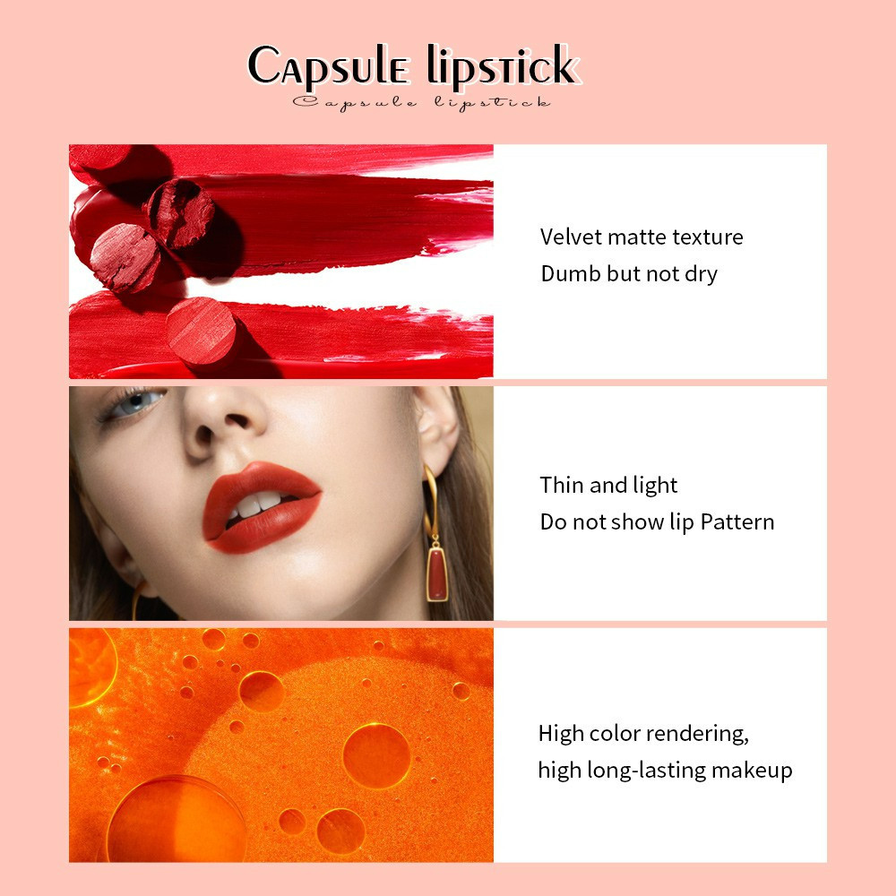 saniye velvet lipstik matte capsule 2.5g saniye velvet lipstik matte capsule 2.5g