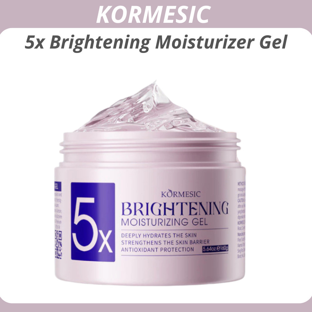 kormesic 5x brightening moisturizing gel 160g/peembab wajah kormesic 5x brightening moisturizing gel 160g/peembab wajah