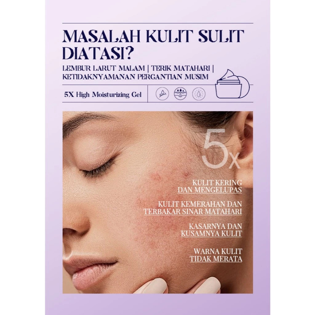 kormesic 5x brightening moisturizing gel 160g/peembab wajah kormesic 5x brightening moisturizing gel 160g/peembab wajah