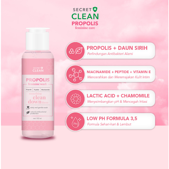 secret clean propolis feminine wash 100ml secret clean propolis feminine wash 100ml