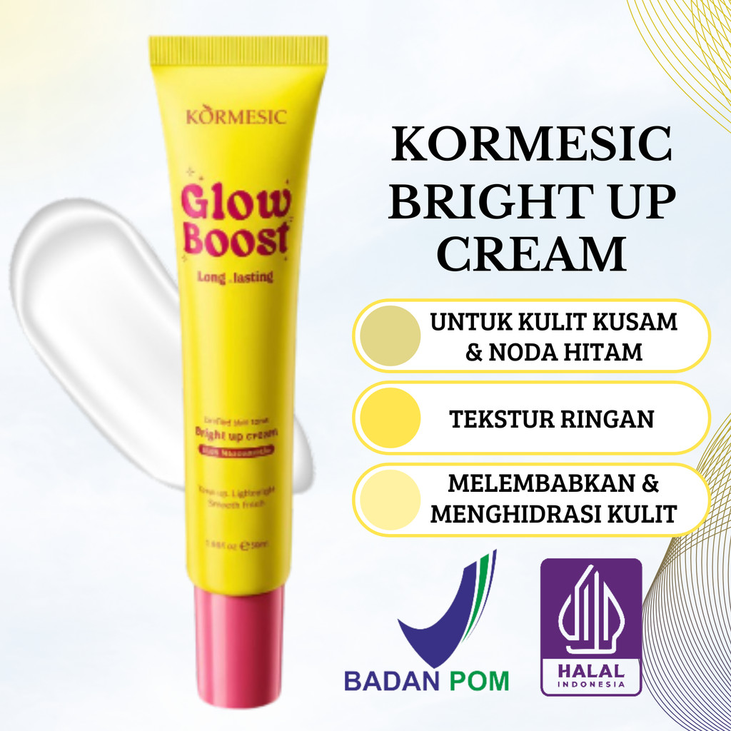 kormesic bright up cream with niacinamide 30ml/pelembab wajah kormesic bright up cream with niacinamide 30ml/pelembab wajah
