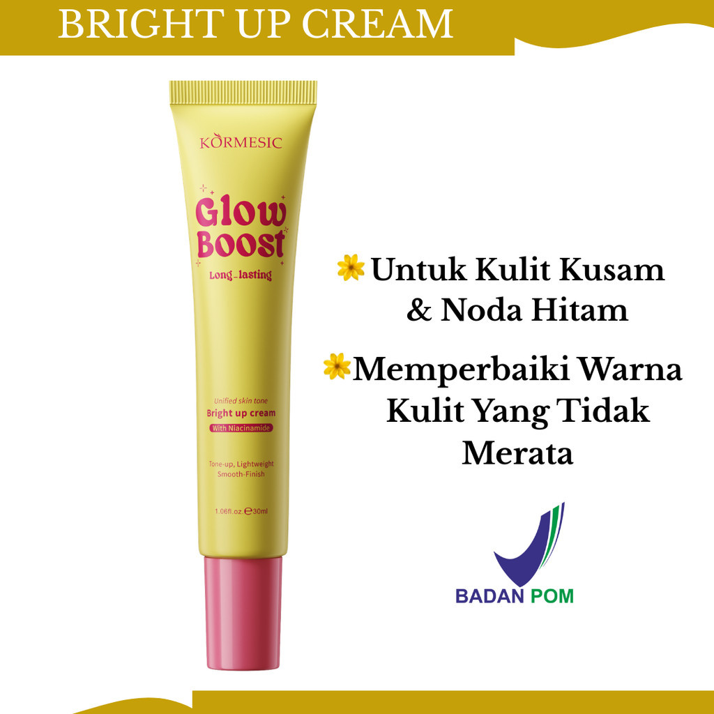 kormesic bright up cream with niacinamide 30ml/pelembab wajah kormesic bright up cream with niacinamide 30ml/pelembab wajah