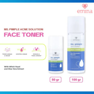 emina ms pimple acne solution face toner toner atasi jerawat