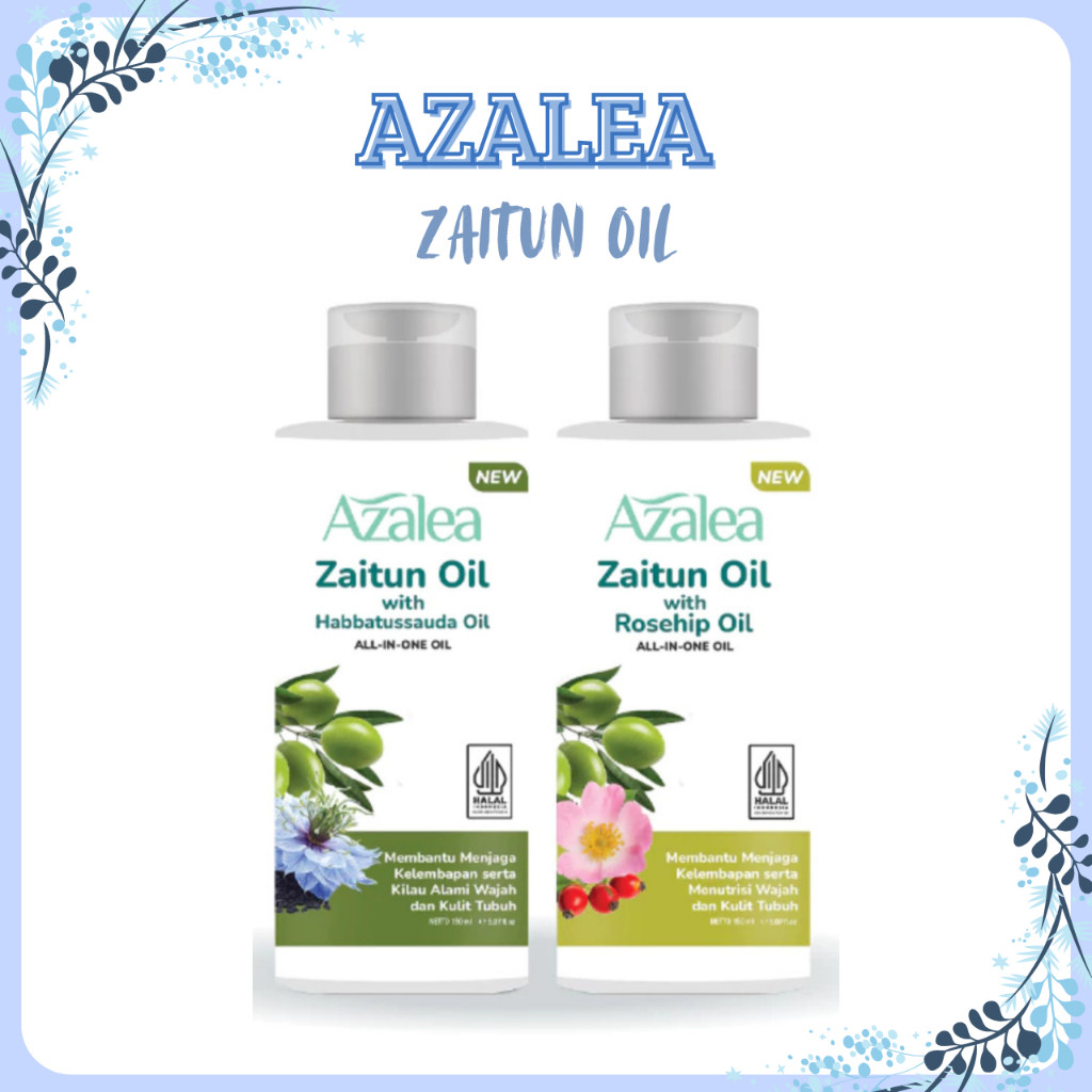 azalea zaitun oil with habbatussauda and rosehip oil 150ml azalea zaitun oil with habbatussauda and rosehip oil 150ml